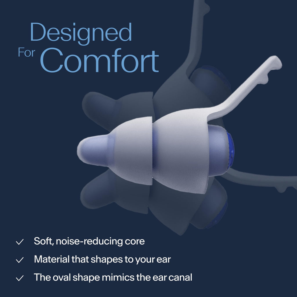 Alpine SleepDeep Multisize - Soft Ear Plugs for Sleeping and Concentration - New 3D Oval Shape and Noise Reducing Gel for Better