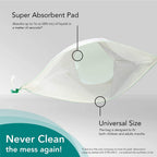 The Original CareBag Vomit Bag with Super Absorbent Pad, Box of 20 Bags - Absorbent Emesis Bag for Emergency - Medical Grade, Di