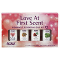 NOW Essential Oils, Love at First Scent Aromatherapy Kit, 4x10ml Including Bergamot, Cinnamon Cassia, Rose Absolute and our Natu