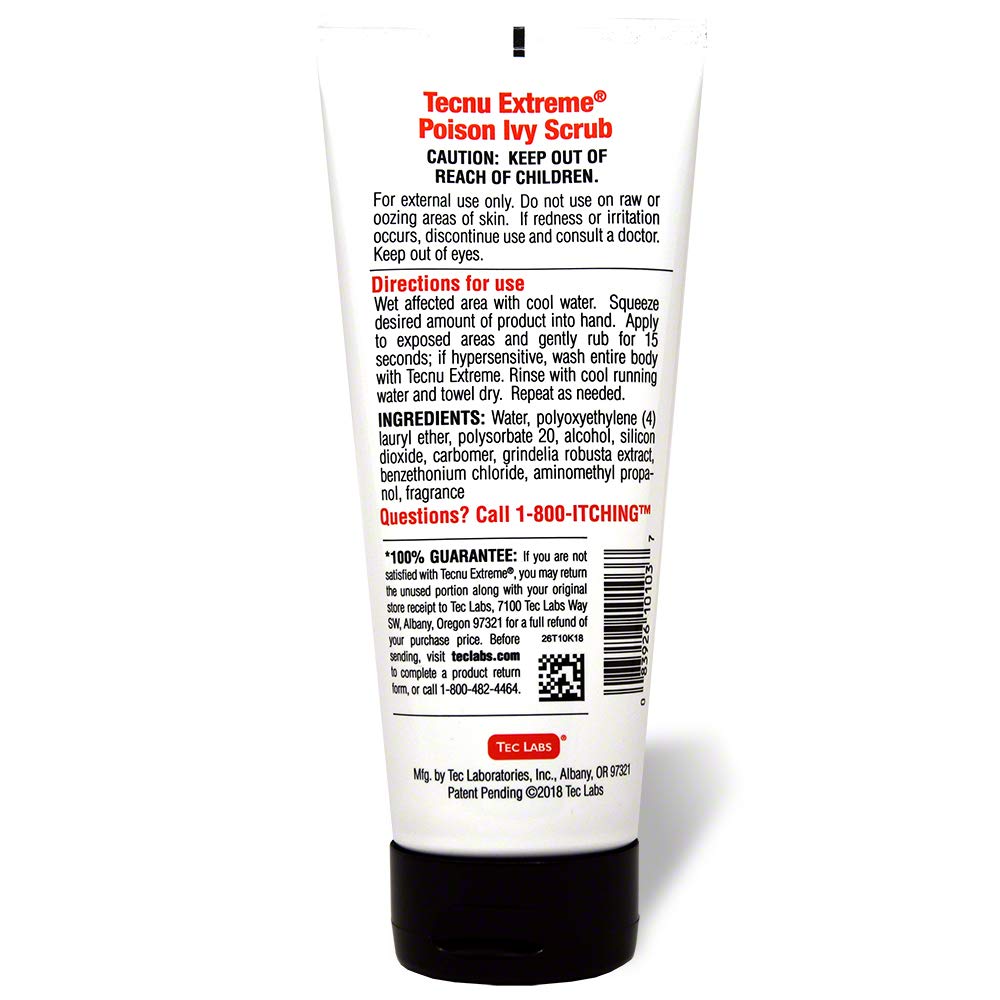 Tecnu Extreme Poison Ivy & Oak Scrub, Removes Poisonous Plant Oils That Cause Rash and Itching, 10 Ounces