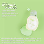 natura - Mame e Beb Baby Massage Oil - 100% Vegan - Safe & Gentle Lightweight Formula - 99% Natural Origin - All Skin Types - Cr