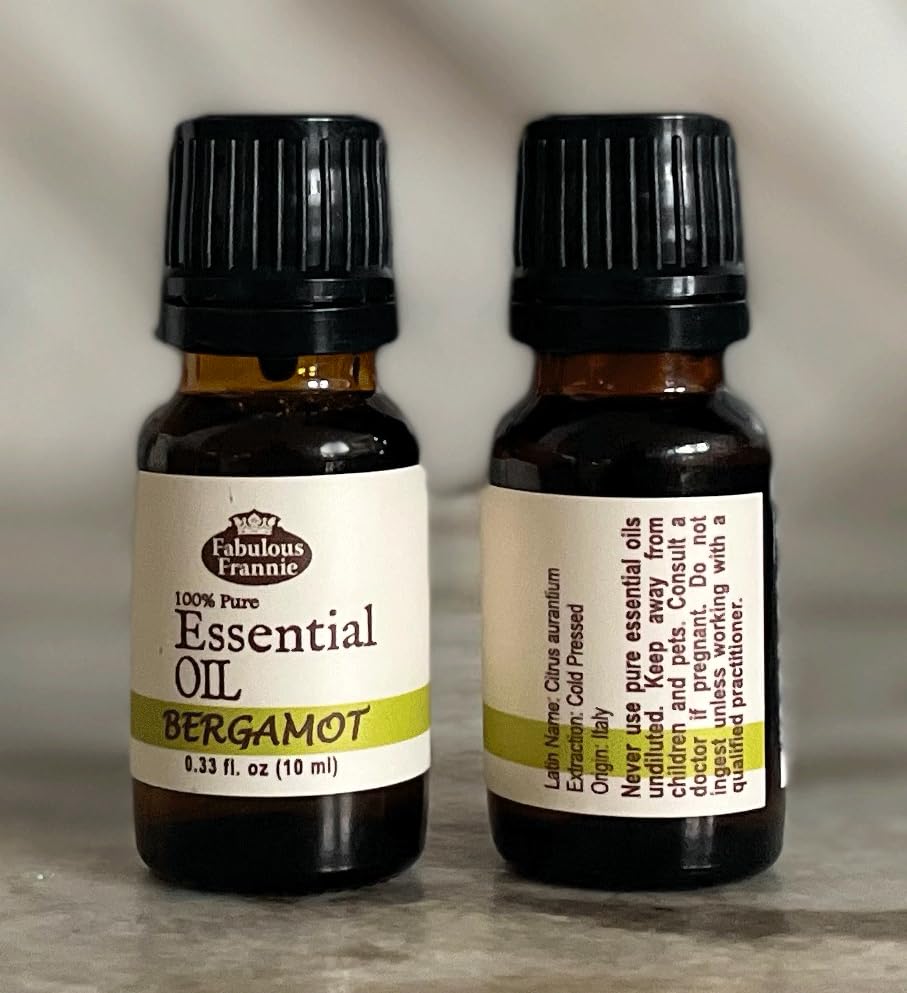 Fabulous Frannie Bergamot 100% Pure, Undiluted Essential Oil Grade - 10 ml (.33oz)