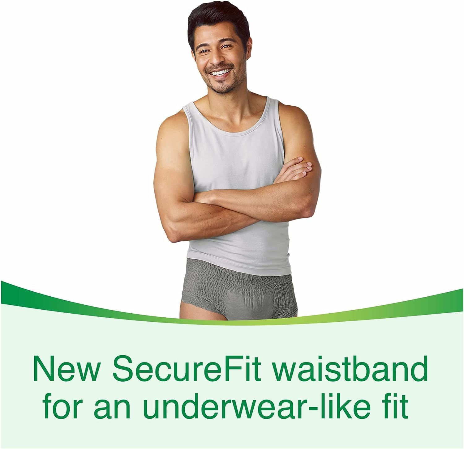 Depend Fit-Flex Extra Large Maximum Absorbency Underwear for Men, 80 Count