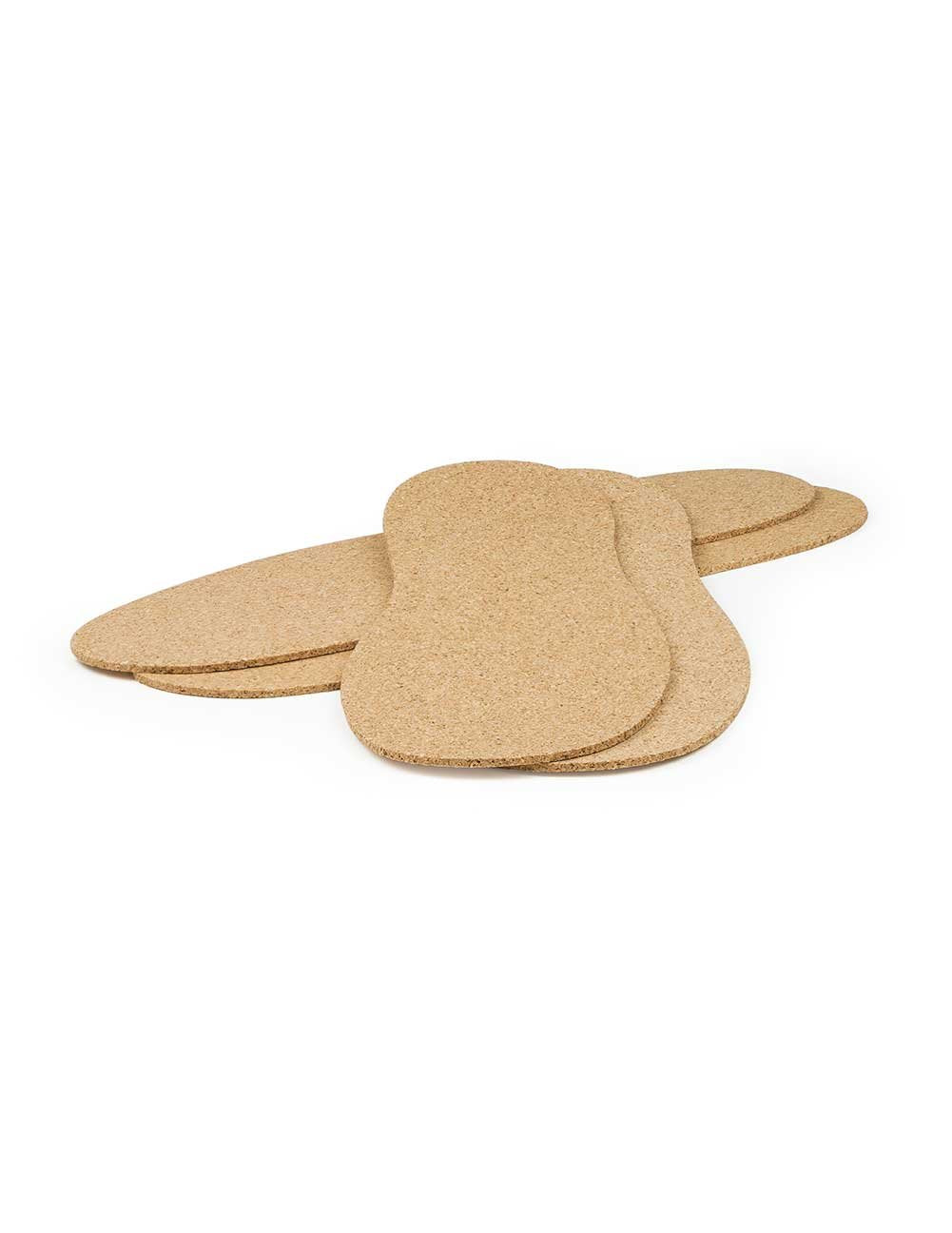 The Felt Store Cork Insoles for Men and Women - 2.5mm Thick, 2 Pair