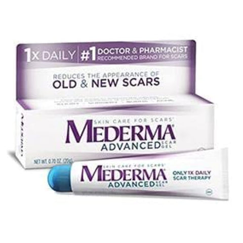 Mederma Advanced Scar Gel - 1x Daily: Use less, save more - Reduces the Appearance of Old & New Scars - #1 Doctor & Pharmacist R