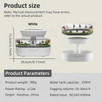 White Noise Zen Raining Cloud Night Light Aromatherapy Essential Oil Diffuser Micro Humidifier Desk Fountain Bedside Sleeping Re