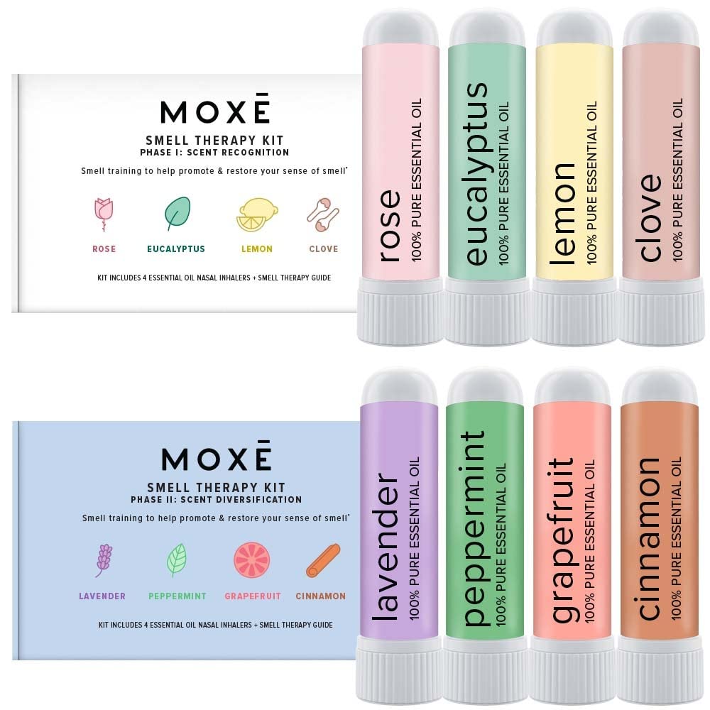 MOXE Smell Training Kit, Made in USA, 8 Essential Oils, Olfactory Regeneration, Helps Restore Sense of Smell, Natural Therapy fo