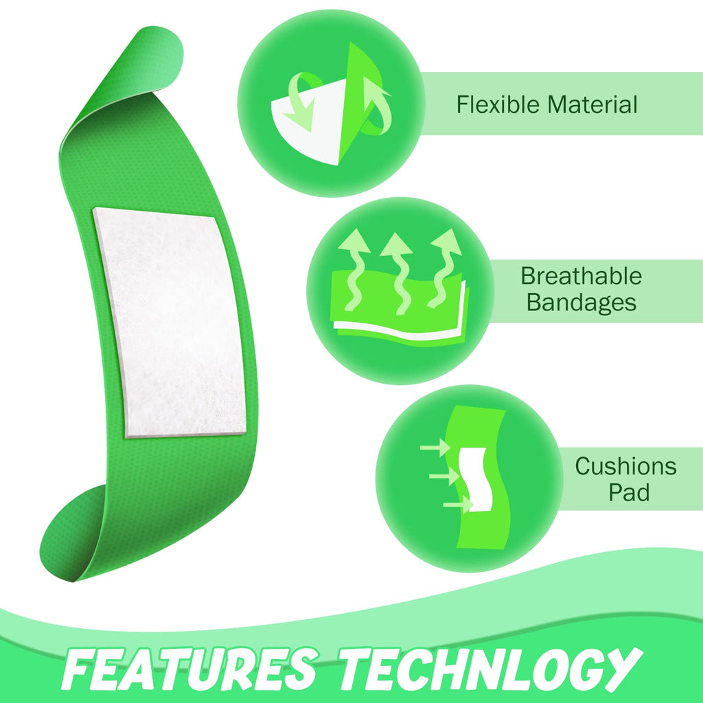 Jetec Flexible Fabric Adhesive Bandages Bulk Colorful Cloth Bandages 10 Colors Flexible Protection & Wound Care Fingertip Slight