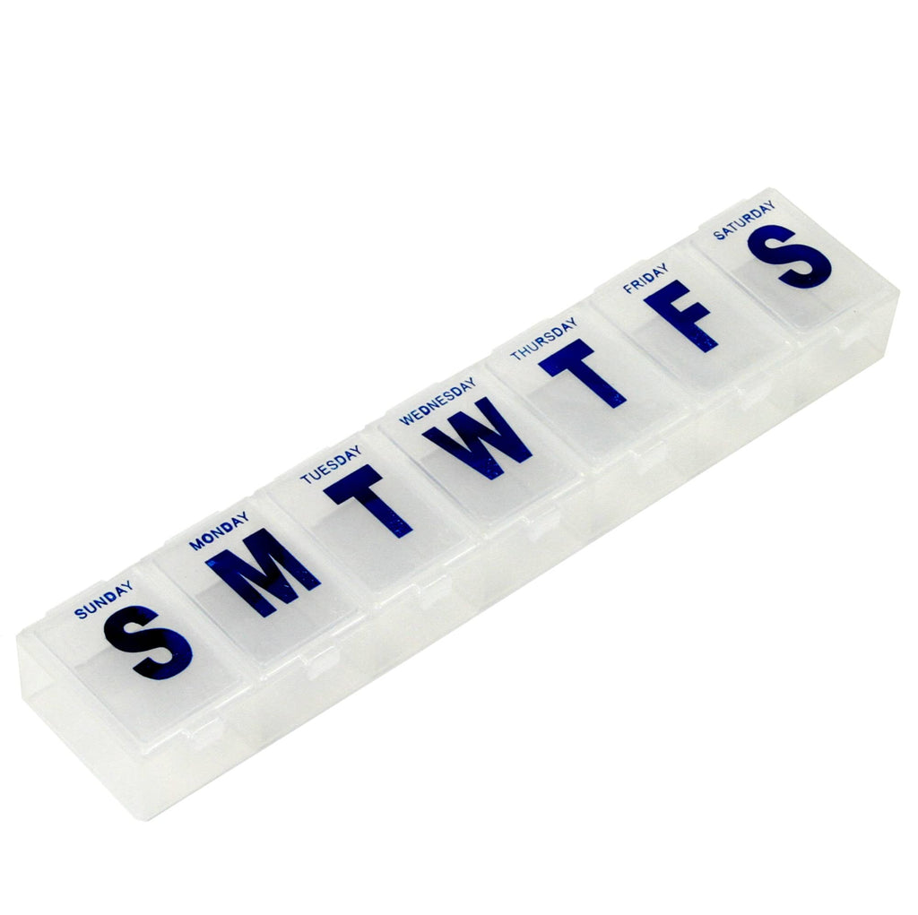 Chef Craft Select Jumbo Pill Organizer, 4 piece set, Clear