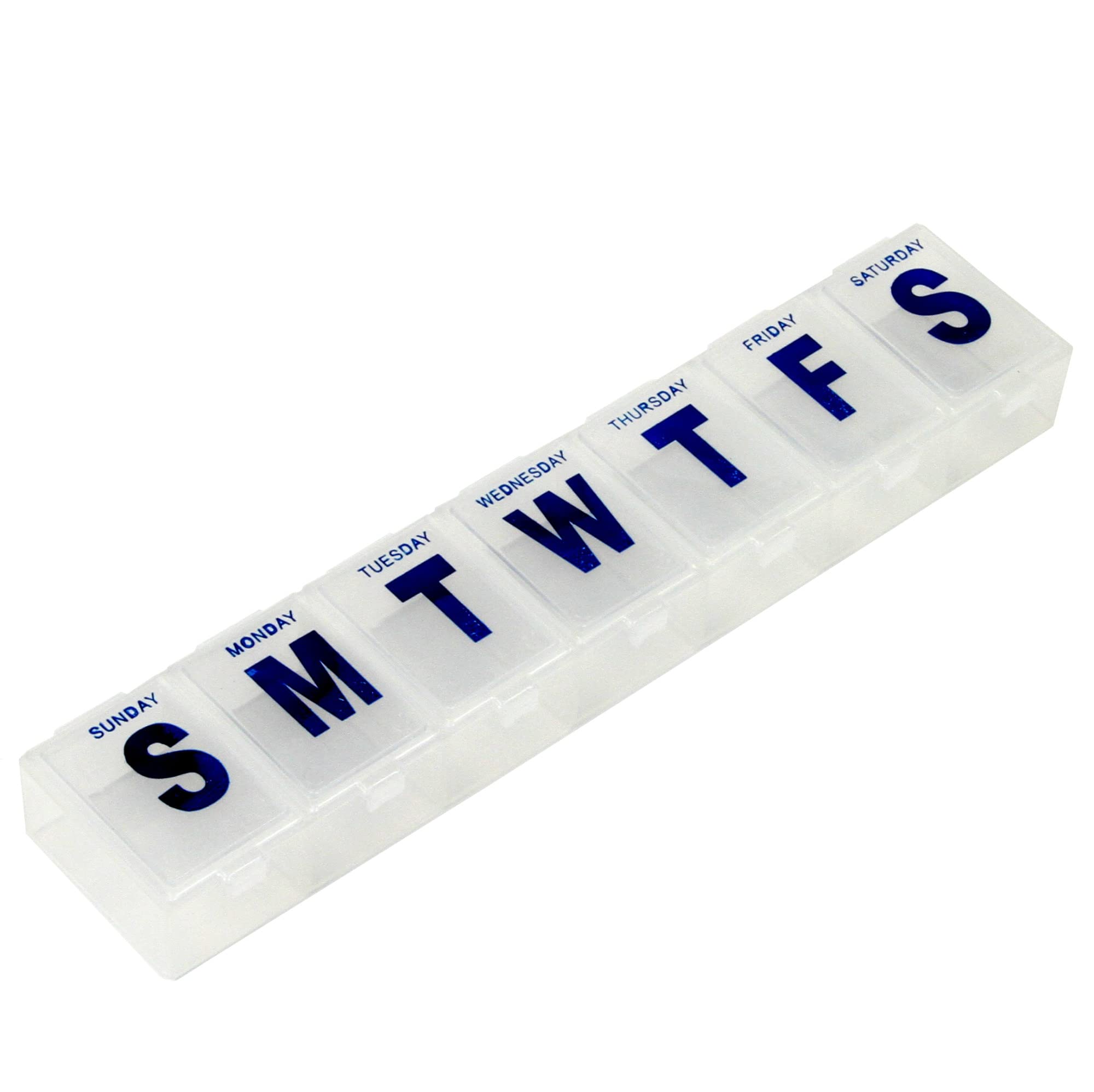Chef Craft Select Jumbo Pill Organizer, 4 piece set, Clear