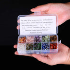 YRDGRG Crystal Quartz,10-Stone Mix:Red Crystal,Rose Quartz,Amethyst,Prehnite,Tiger's Eye, Quartz,Labradorite,Ruby in Zoisite,Lap