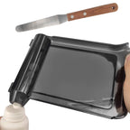 Medarchitect Right Hand Pill Counting Tray with Spatula (Black - Wood Handle)