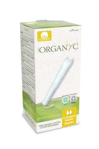 Organyc Organic Cotton Tampons With Cardboard Applicator (Regular) 16 Tampons