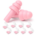 Ear Plugs, Reusable Earplugs for Sleeping Noise Cancelling - Super Soft, Silicone Ear Plug for Sleeping 8 Pairs, Swimming, Snori