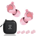 Kids Ear Plugs (6-12 yrs) - Reusable Noise Reduction Samll Earplugs for Focus, Travel, Concerts, Socializing, Events, Sleep, Noi