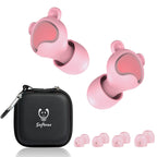 Kids Ear Plugs (6-12 yrs) - Reusable Noise Reduction Samll Earplugs for Focus, Travel, Concerts, Socializing, Events, Sleep, Noi