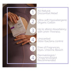 NannoPad Multipack Pads and Pantyliners - Made with Certified Organic Cotton - Regular, Super and Pantyliners for Full-Cycle Pro