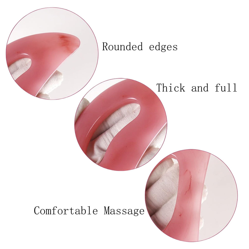 YAMHOHO Large Gua Sha Massage Tool, Lymphatic Drainage Massager, Muscle Scraping Massage Tools, Body Sculpting Anti Cellulite To