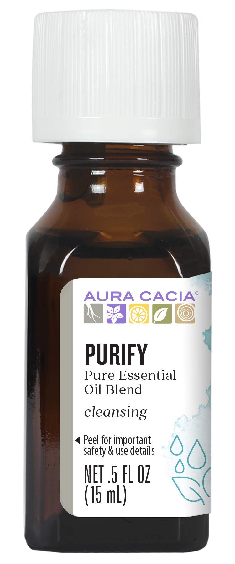 Aura Cacia Purify Essential Oil Blend | 0.5 fl. oz.