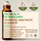 Gya Labs Citronella Essential Oil Roll on - 100% Pure Natural Citronella Oil Roller, Natural Aromatherapy, Travel Size (0.34 Fl