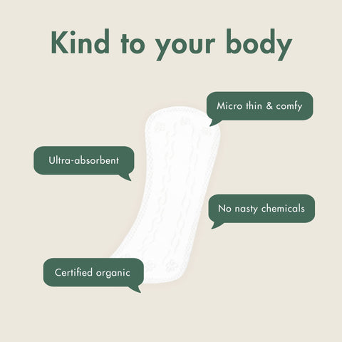 Eco by Naty Panty Liners for Women - Liners for Daily use, Eco-Friendly Womens Thin Discreet Panty Liners with Organic Cotton to