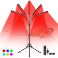 Red Light Therapy for Face Body, 5 Heads Red Infrared Light Therapy Device, 7Colors Full Body Red Light Therapy Devices, 660nm a