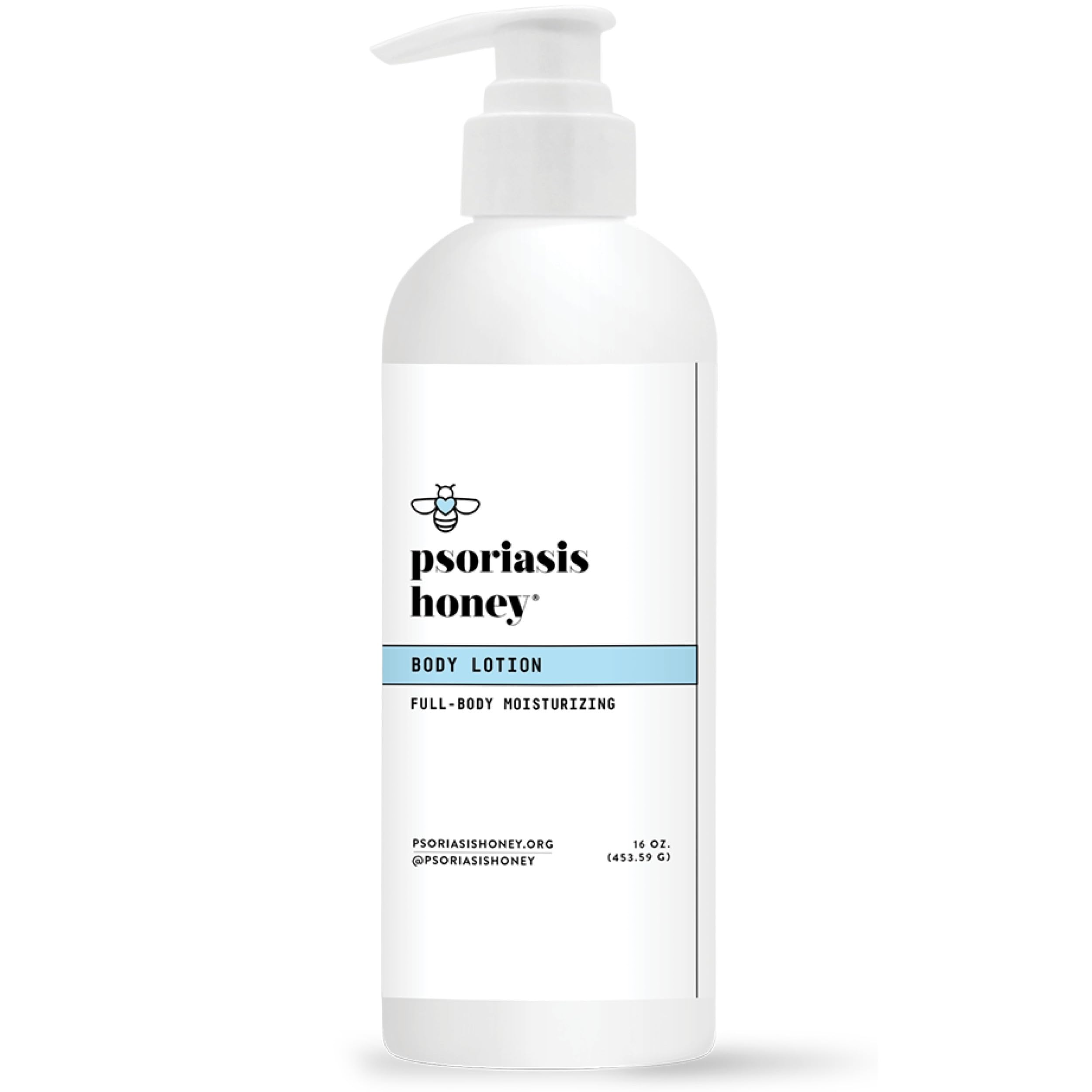 PSORIASIS HONEY Daily Moisturizing Body Lotion - Eczema & Seborrheic Dermatitis Cream for Itchy & Flaking - Moisturizing Psorias