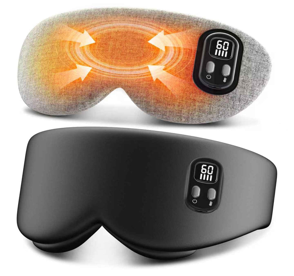 Heated Eye Mask - Cordless Eye Mask for Dry Eyes, Eye Relief, Improved Sleep, Timed Shutdown, 4 Temperature, Washable Eye Heatin