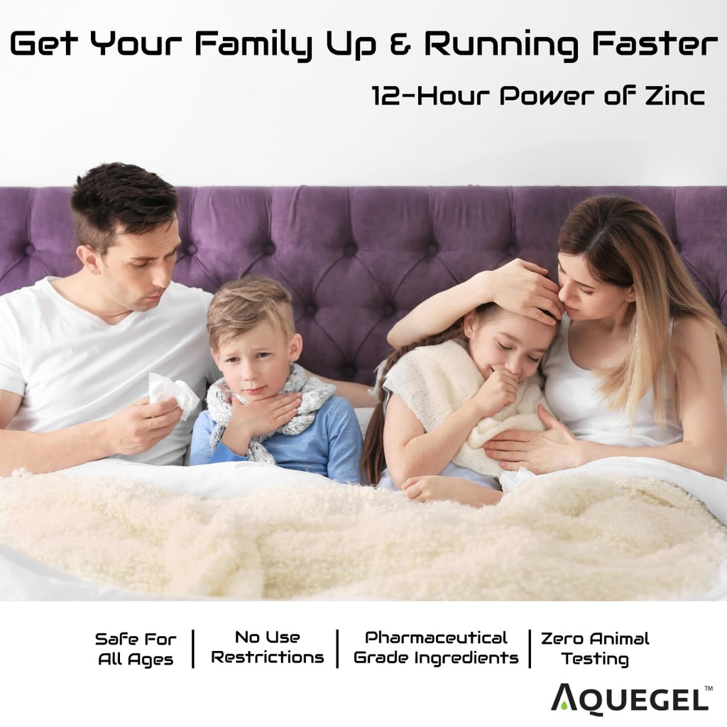 Aquegel Nasal Moisturizer + Zinc, 12-Hour Nasal Moisture Relief, Water Based Nose Gel, Nasal Moisturizer for Oxygen Therapy, Dry