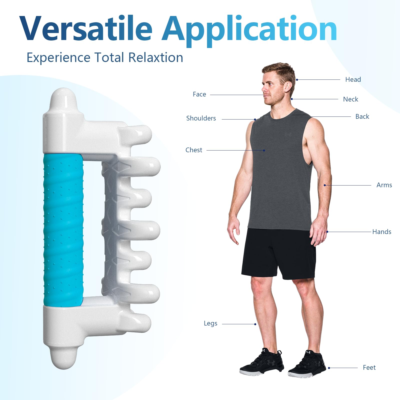 Vovtigo Fascia Massage Tool Blaster for Cellulite,Handheld Myofascial Release Tool for Deep Tissue Massage,Trigger Point Massage