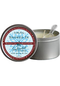 Earthly Body 3-in-1 Suntouched Round Massage Oil Candle, Snowed in, 6.8 Ounce