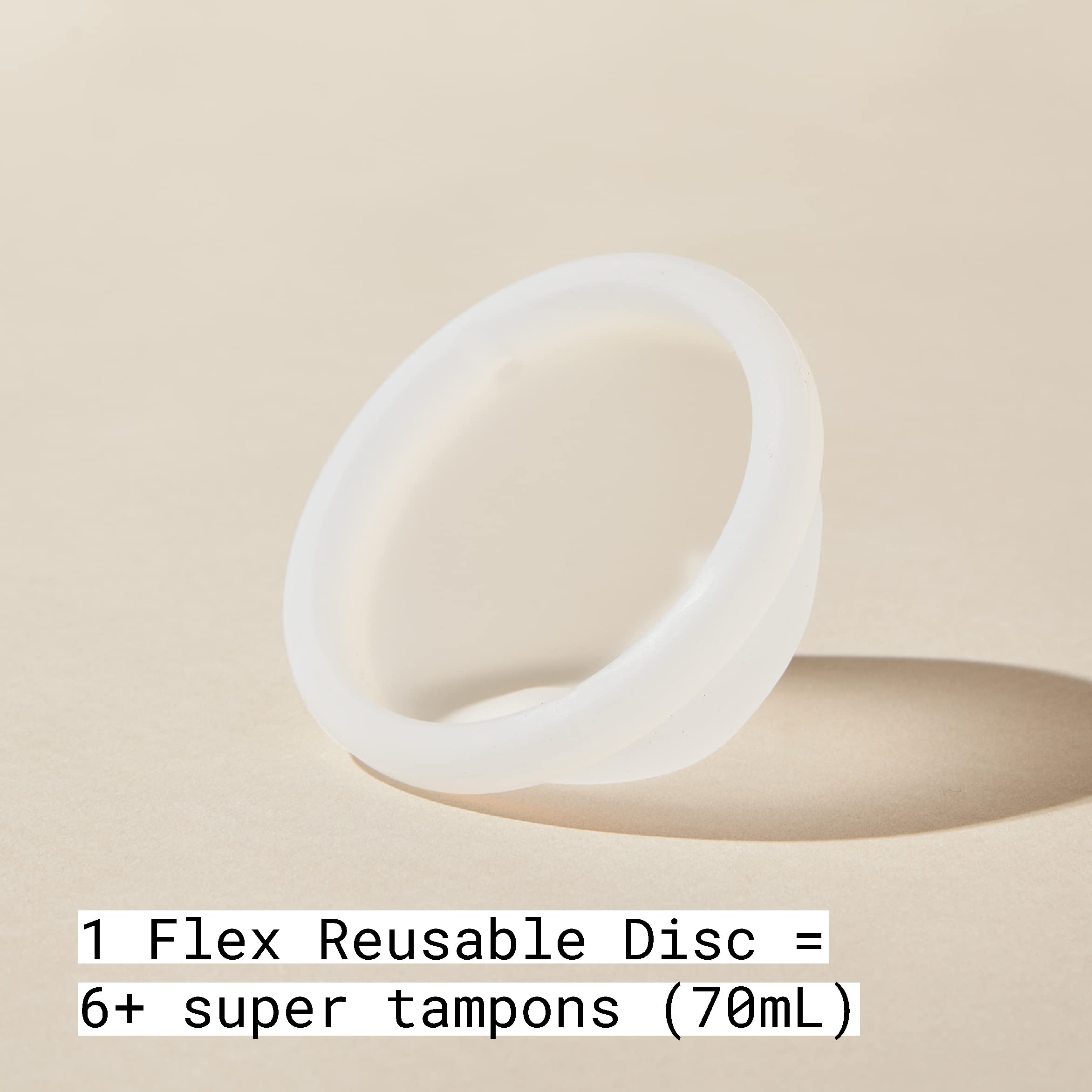 Flex Reusable Disc | Reusable Menstrual Disc | Tampon, Pad, and Cup Alternative | Capacity of 6 Super Tampons | Lasts for Years