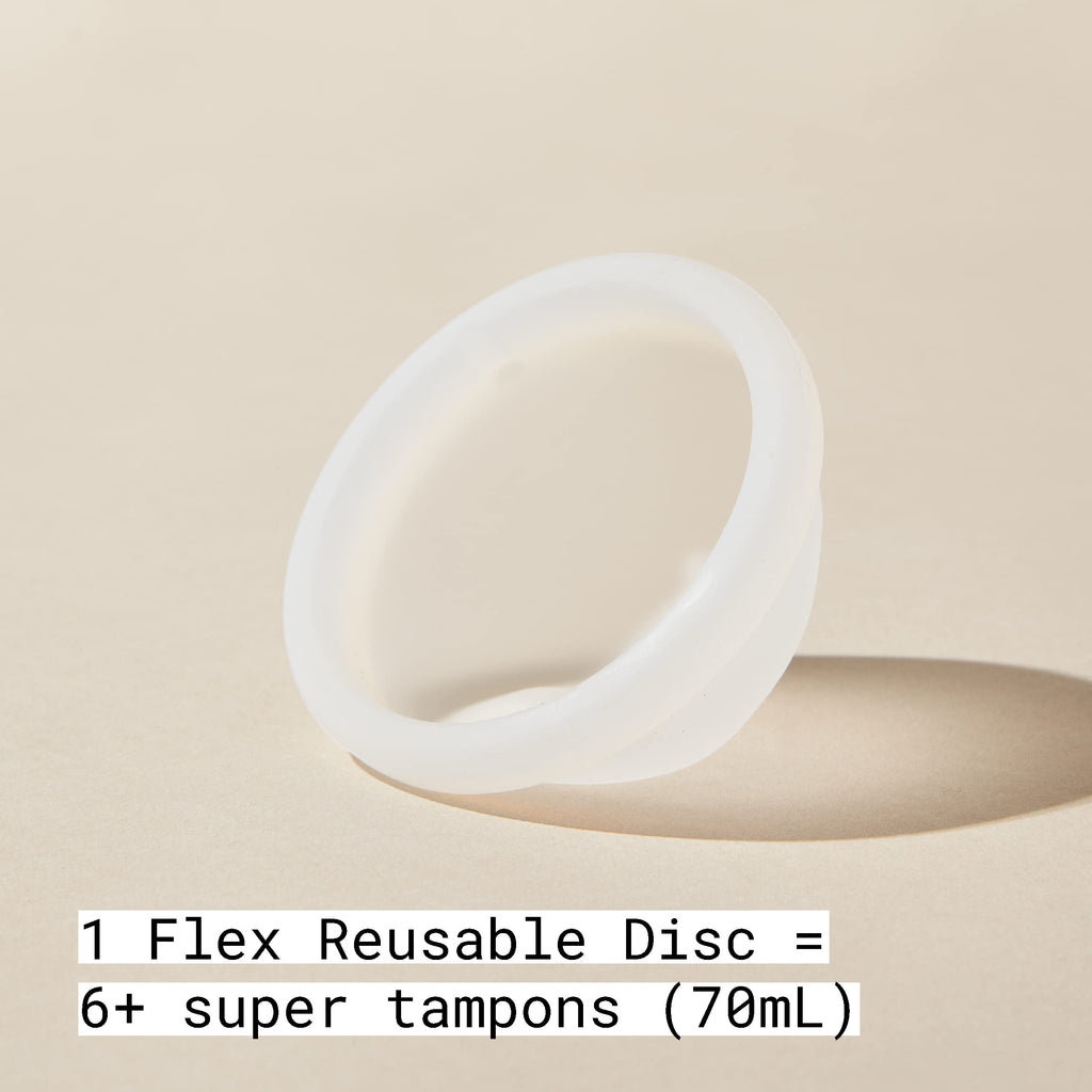 Flex Reusable Disc | Reusable Menstrual Disc | Tampon, Pad, and Cup Alternative | Capacity of 6 Super Tampons | Lasts for Years