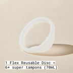 Flex Reusable Disc | Reusable Menstrual Disc | Tampon, Pad, and Cup Alternative | Capacity of 6 Super Tampons | Lasts for Years