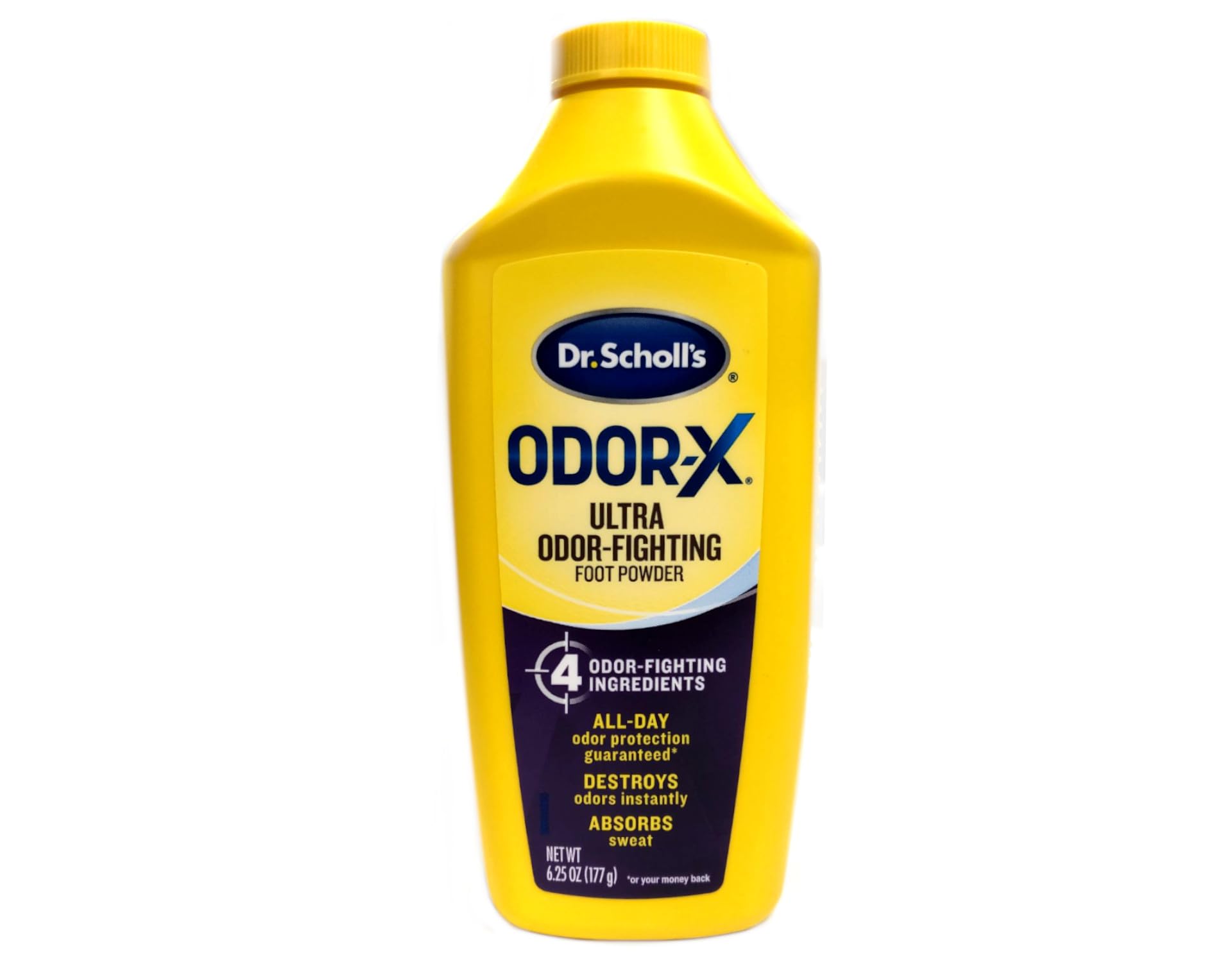 Dr. Scholls Odor-X Odor Fighting Foot Powder 6.25 oz (Pack of 4)
