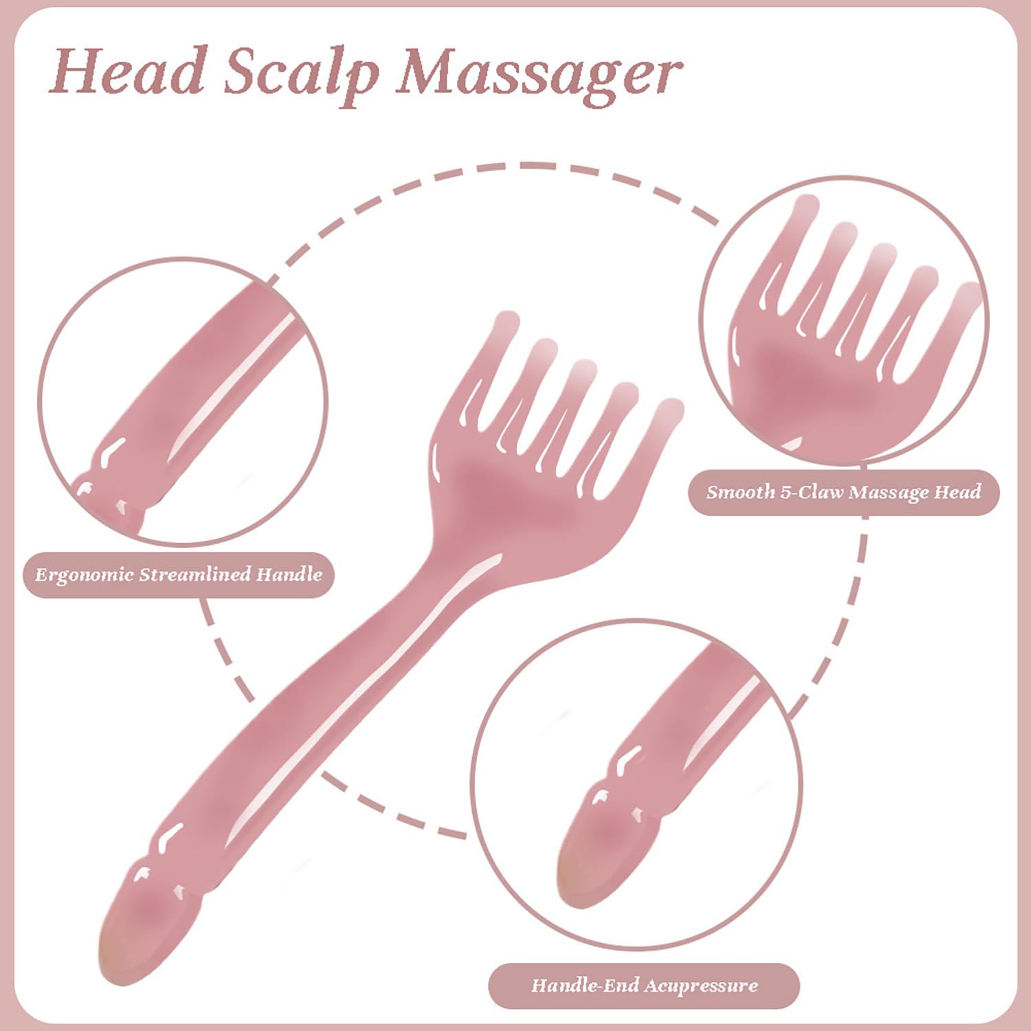 Scalp Massager Head Spa Tools Scalp Massage Tools Relax Comb Resin - Manual Gua Sha Comb for Hair Head Massage Kit - Set of 2