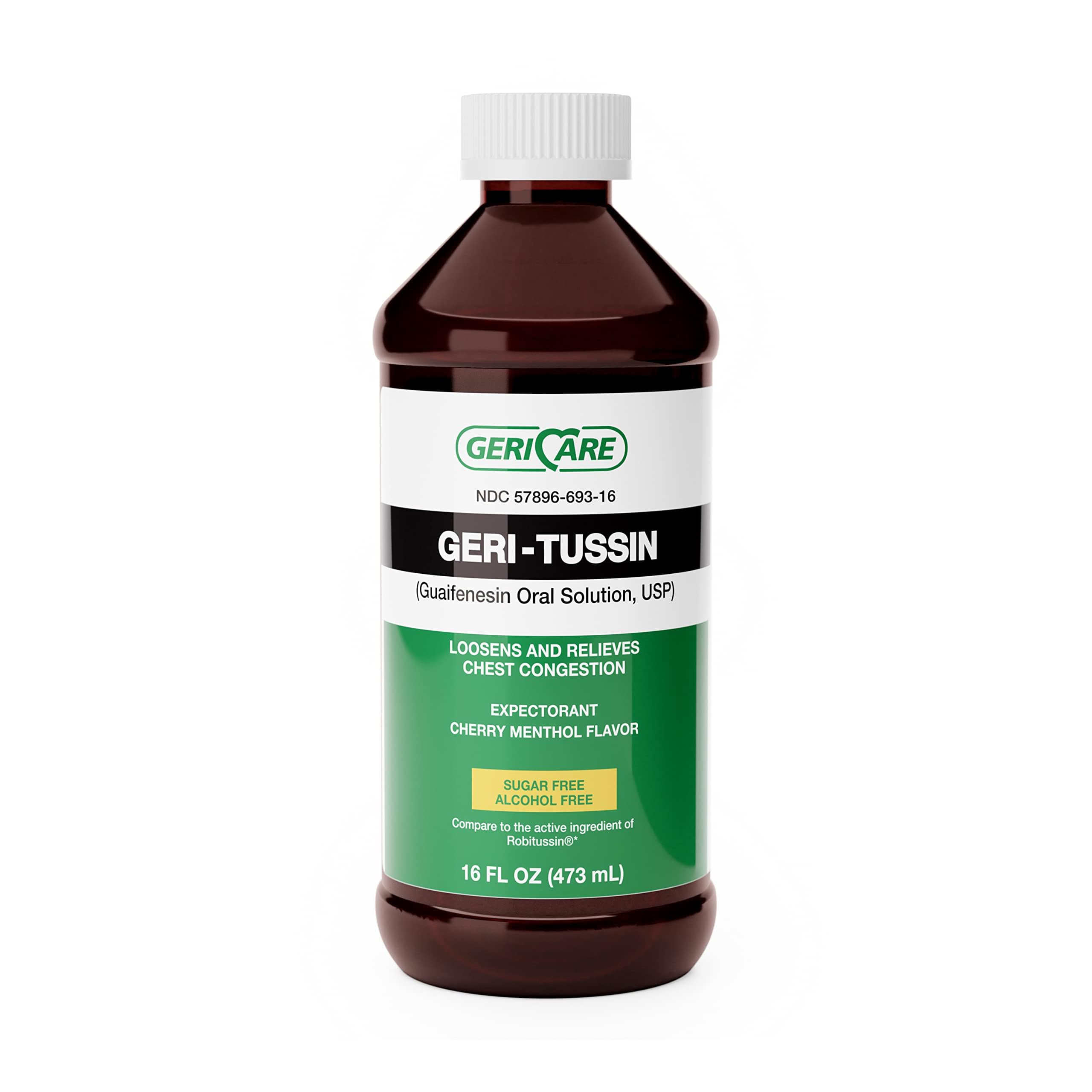 McKesson Geri-Care Cold and Cough Relief 100 mg / 5 mL Strength Liquid, 5676 Ct