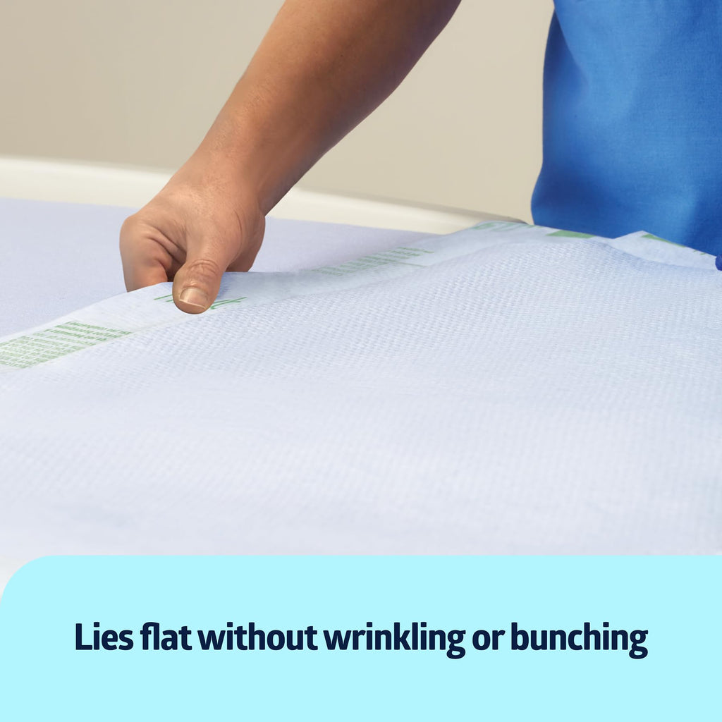 Medline Advanced Plus Ultrasorbs Drypads, 30 x 36, 23    x 36   , 40 Count, Extended Core Disposable Bed Pads, Wider Area Super