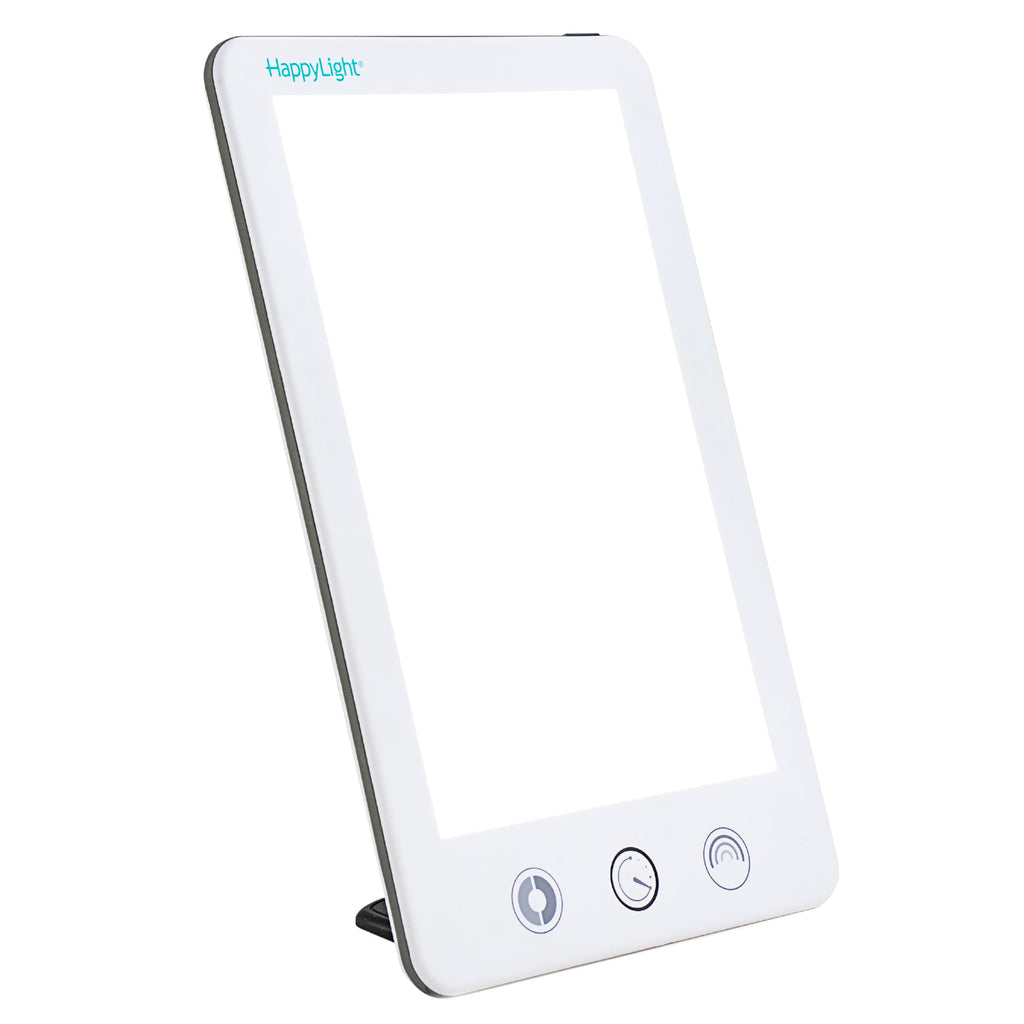 Verilux HappyLight Touch Plus - Light Therapy Lamp with 10,000 Lux, UV-Free, LED Bright White Light with Adjustable Brightness, 