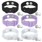 Motion Sickness Bands Anti Nausea Acupressure Wristband Sea Sickness Wristbands Nausea Bands(3Pairs-Black+Purple+Transparent)