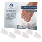 Dr. Frederick's Original Flared Gel Toe Separators - 6 Pcs - Gel Toe Spacers - Bunion Toe Separators - Temporary Bunion Correcto