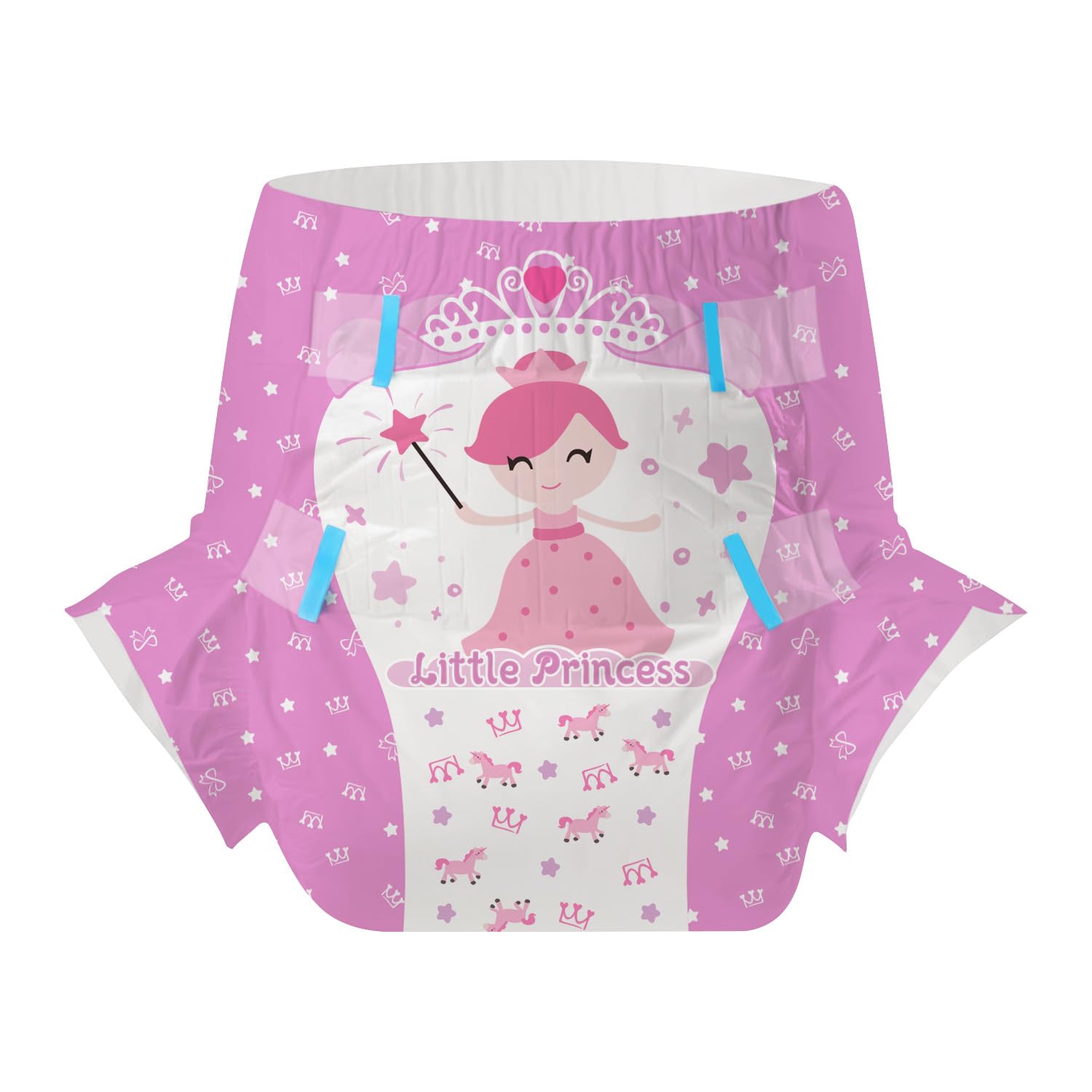 CutiePlusU Adult Diapers 10 Pieces, Disposable Incontinence Briefs with Tabs for Women and Men, Maximum Overnight Absorbency- Li