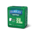 Medline FitRight OptiFit Extra Adult Briefs, Incontinence Diapers with Tabs, Moderate Absorbency, 2XL, 60 to 70, 20 Count