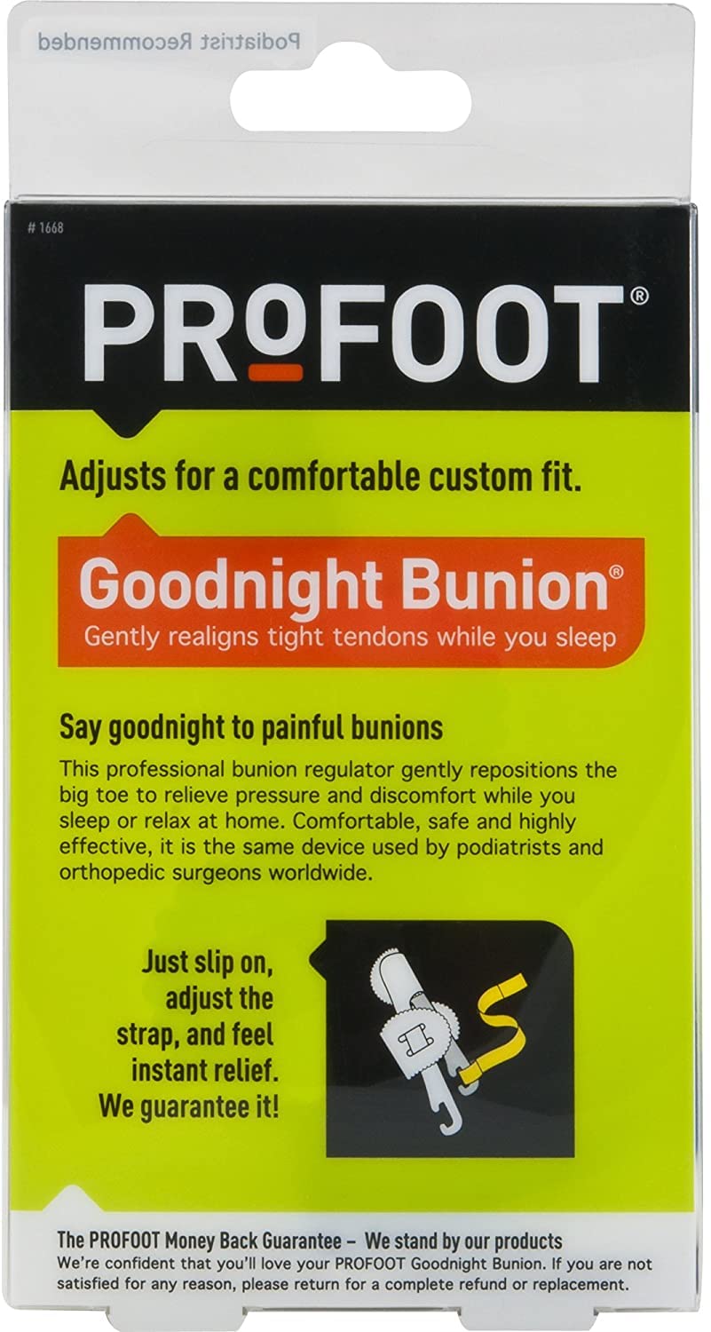 PROFOOT Goodnight Bunion Corrector for Women & Men, Adjustable Big Toe Straightener, Helps Realign Tendons & Muscles While Sleep