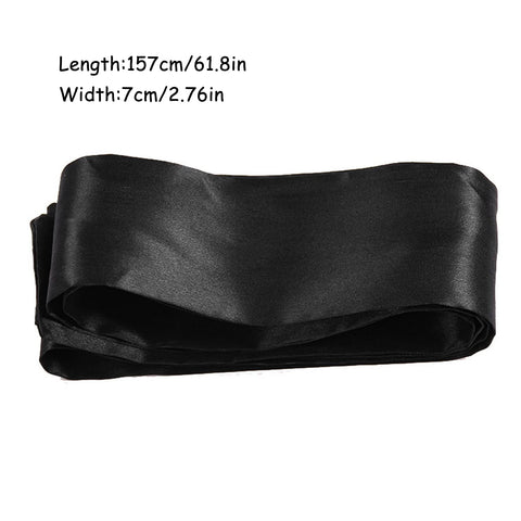 2Pcs Satin Eye Mask Sleep Mask, 157cm/62inch Adjustable Satin Blindfold Soft Satin Eye Covers Valentine's Day Gifts for Women fo