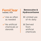 FemiClear Vaginal Itch Relief | Fast Feminine Itch Relief | Made with All-Natural & Organic Ingredients | Feminine Hygiene Produ