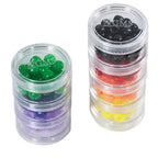 GMS Small 7 Day Stack-able Pill Organizer Case for Medication, Vitamins, and Supplements with 7 Lids - one for Each Portable and