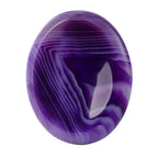 Artistone Crystal Worry Stones for Anxiety Carved Pocket Purple Agate Oval Energy Meditation Healing Thumb Stone for Women Kids