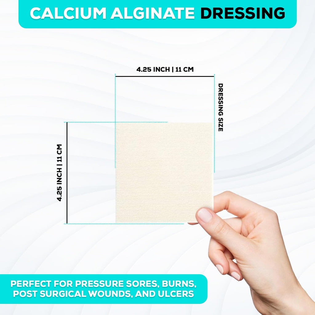 MedVance TM Alginate - Calcium Alginate Dressing 4.25x4.25 Box of 5 dressings