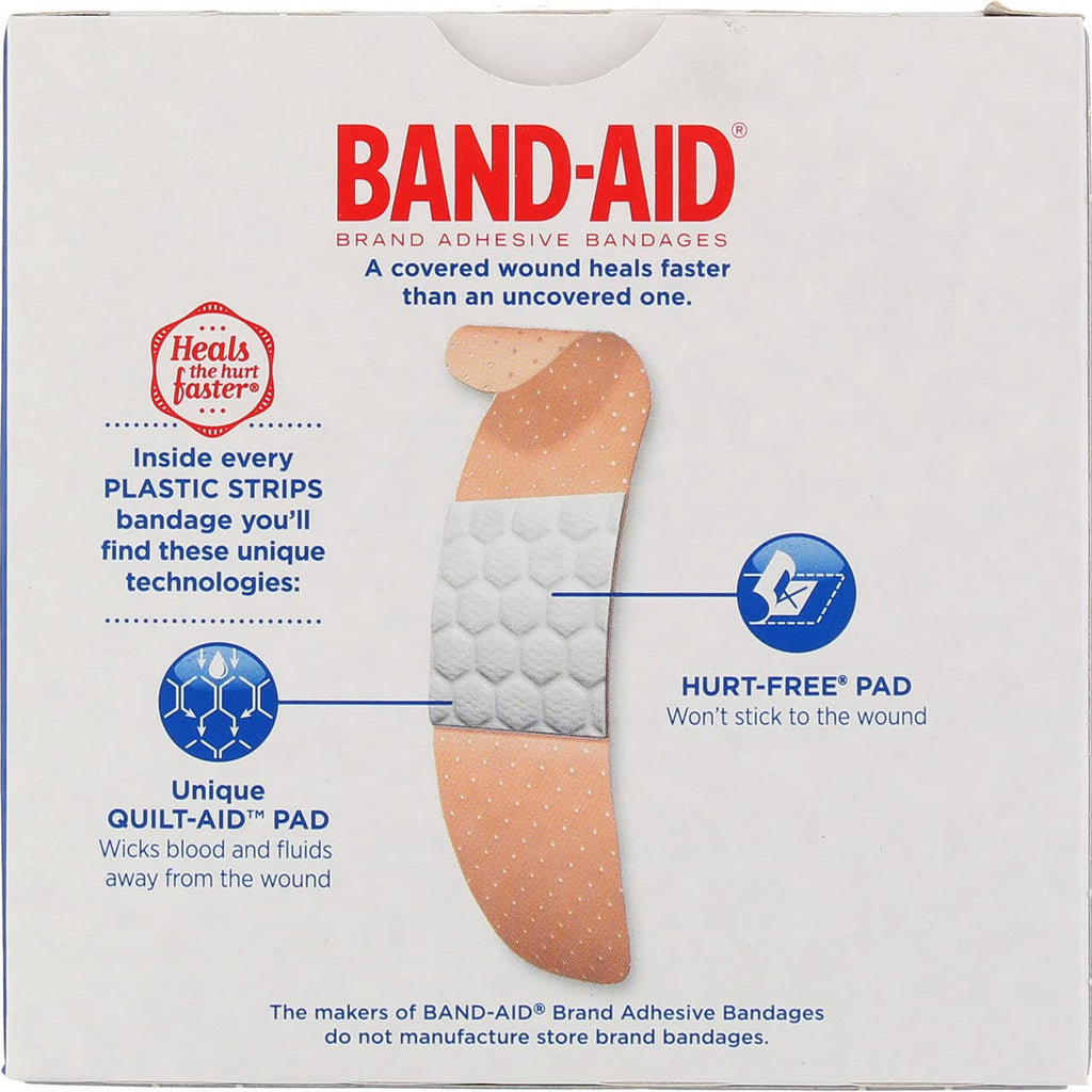 BAND-AID Plastic Strips All One Size 60 Each (Pack of 5)